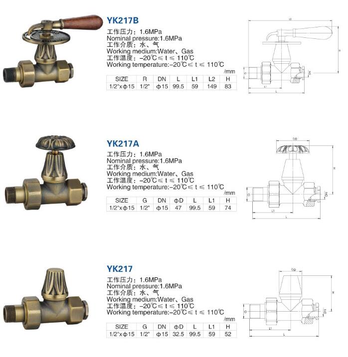 cast iron radiator valve