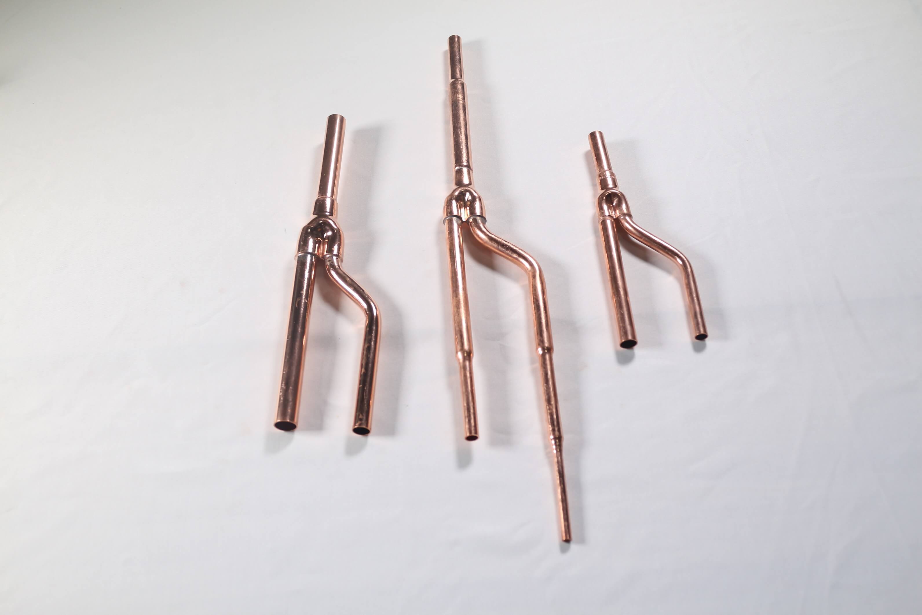 Air conditioner copper pipe Y branch VRF fittings