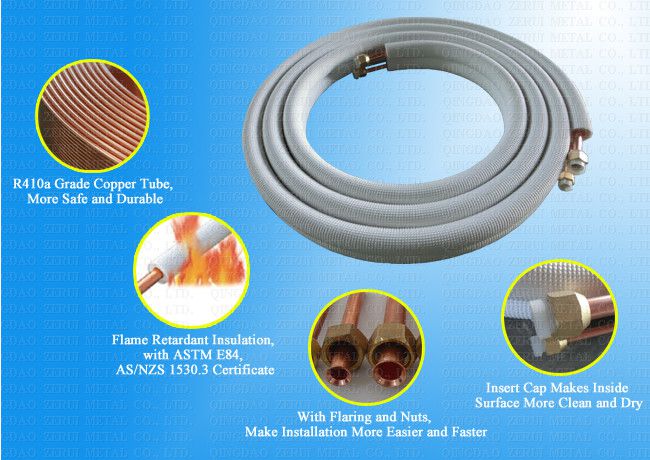 18000BTU Insulated Pair Coil Copper Tube for Wall Air Conditioner