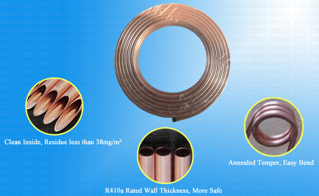 100FT Type K Soft Copper Pancake Coil Tubing
